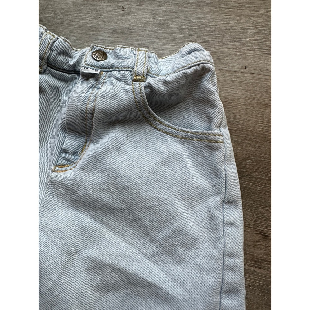 Vintage Baby Guess Light Wash Denim Shorts Size 4Y Button Fly - Picture 3 of 14